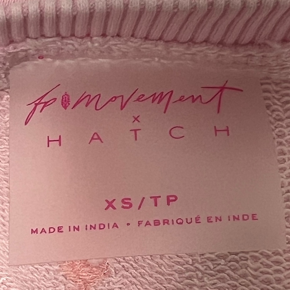 NWT Free People Movement x Hatch Intercept Pullover XS Pink Rose Top Sweatshirt - Picture 10 of 15